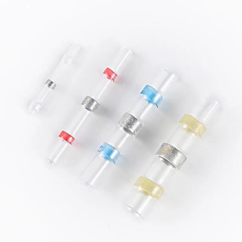 5/10/50pcs Waterproof Electrical Heat Shrink tube Soldering cable wire Connector Butt Sleeve Seal Terminals Insulated Solder D1