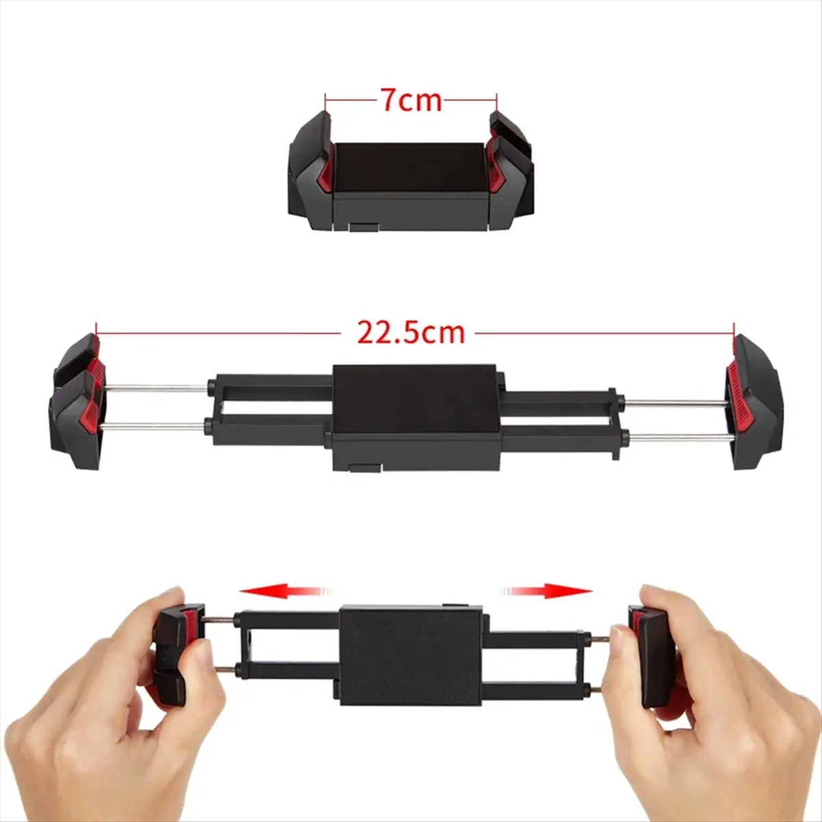 AT33 Phone Tripod Mount Universal Tablet Smartphone Holder Adapter with Cold Shoe Mount Extend Clip for IPad IPhone Samsung