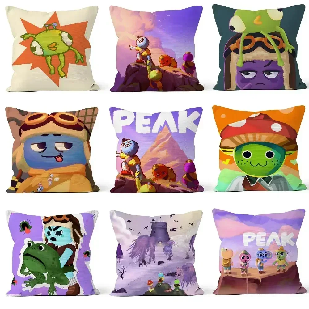 Game PEAK Bing Bong Scout Co-op Climbing Cushion Cover Throw Pillow Soft Short Plush Cozy Colorfast For Sofa Bedroom Home Decor