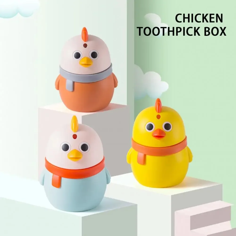 Automatic Toothpick Holder Box Portable PP Toothpick Container Toothpick Dispenser Home Dining Table Toothpick Storage Box