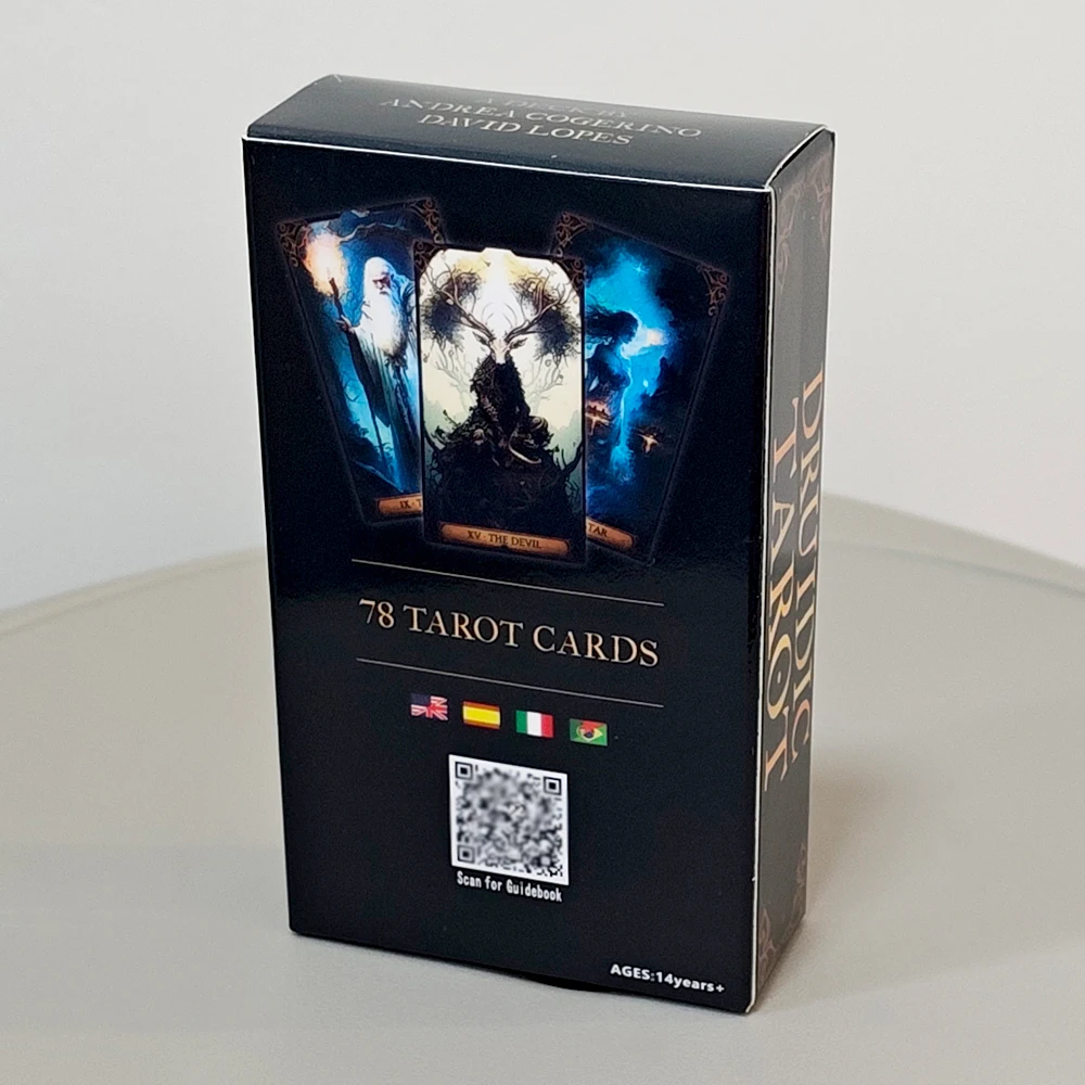 Mazzo di tarocchi Druidi - 10,3 * 6 cm 78 carte dei tarocchi a tema naturale celtico