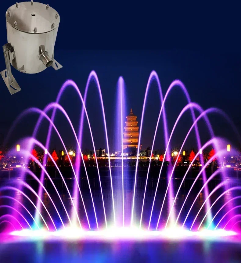 FOR Garden beam wave fountain deck jet nozzle Small Jumping RGB 5W Musical Dancing Flowing Laminar Jet nozzle