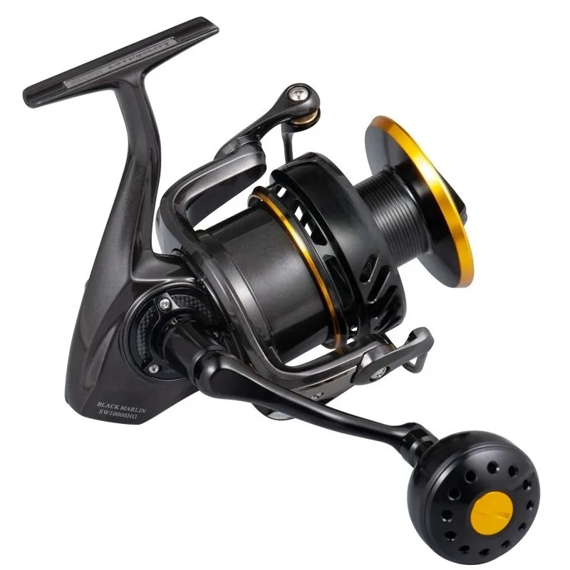 Original Lurekiller Metal Body Power Spinning Reel Black Marlin SW4000XG/SW5000XG/6000HG/10000HG High Speed Double Spool Reel view 5
