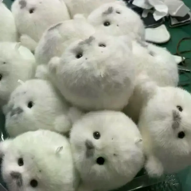 لطيف محاكاة الطفل ختم ألعاب من نسيج مخملي قلادة Kawaii المحيط الحيوان لينة محشوة حقيبة معلقة ديكور تذكارية هدية لحقيبة الملحقات