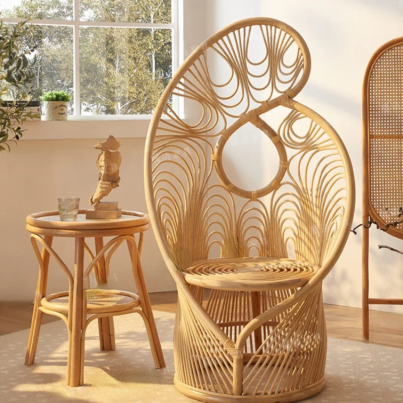 Rattan Chair Art Real Rattan Chair Internet Celebrity Shooting Props Rattan Phoenix Chair