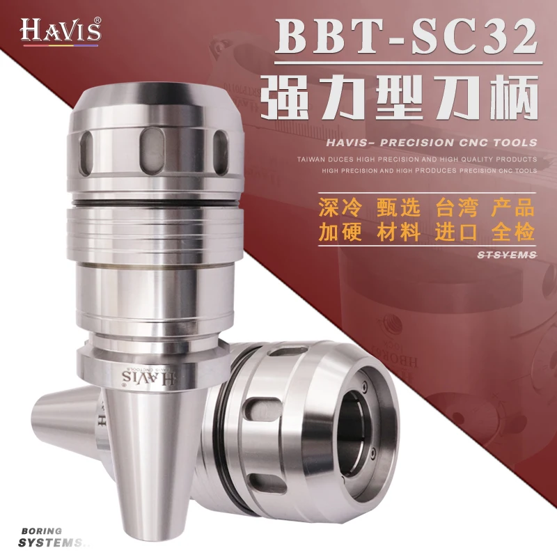 HAVIS BBT40-SC32-105 Strong Shank C32 Strong Straight Clamp Milling Shank Double Sided Fit Shank