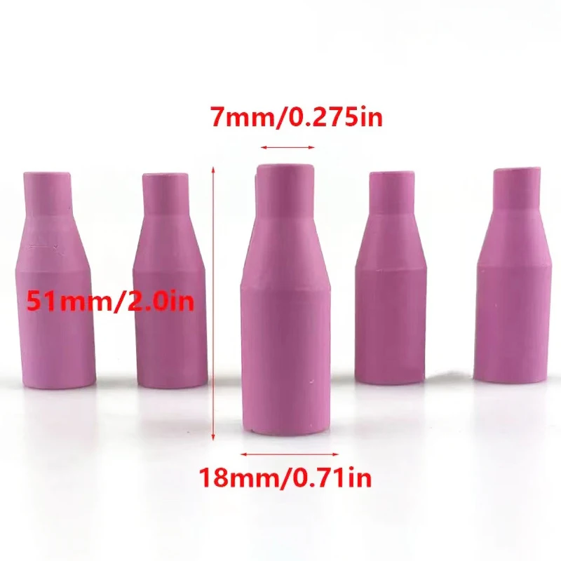 Hot sale 5Pcs MB15AK MIG/MAG Gas Ceramic Nozzle Welding Gun Torch Tip Nozzle Shield Cup