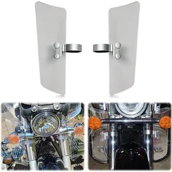 2pcs Motorbike Wind Fork Air Deflector with Brackets for Honda VT1100C2 Shadow Sabre VN1500D Vulcan Classic XV1600 Road Star