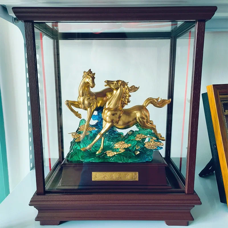 마 지아청 장식품 금박 도장 회사 집들이 선물 고급형