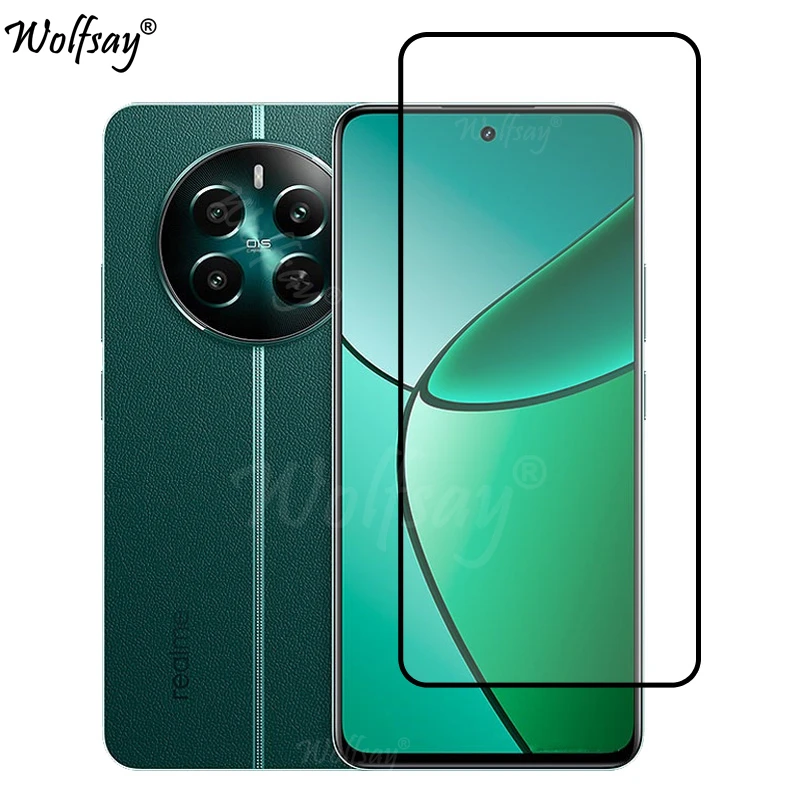 Full Cover Glue Tempered Glass For Realme 12 4G Screen Protector For Realme 12 4G Camera Glass For Realme 12 4G Glass 6.67 inch image 2