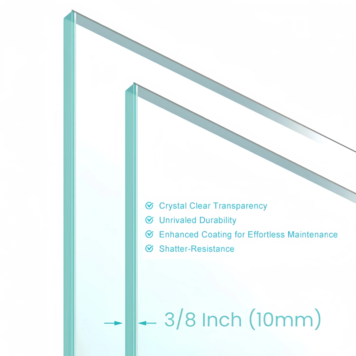 44 to 48 in. W x 76 in. H Double Sliding Frameless Soft-Close Shower Door, Premium 3/8 Inch (10mm) Thick Tampered Glass and Easy