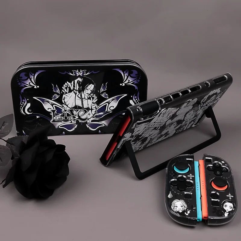 Original Anime Nana Switch2 Protective Shell Black Transparent Split Hard Shell Ns2 Anime Game Peripherals