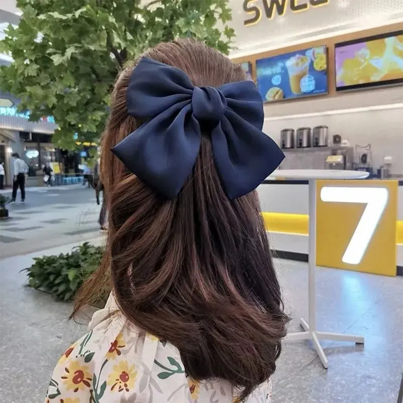 

Solid Color Bow Design For Women's Hair Clip Luxury Fashion Gift Wedding Party Vacation Side Clip Ladies Hair Accessories 2025