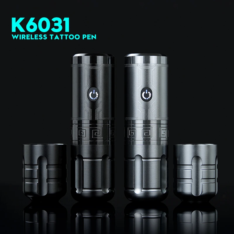 

New Upgraded Version K6031 Wireless Tattoo Machine 3.5mm stroke Tattoo Pen With 2 Battery Packs For Eyebrow Permanent Makeup