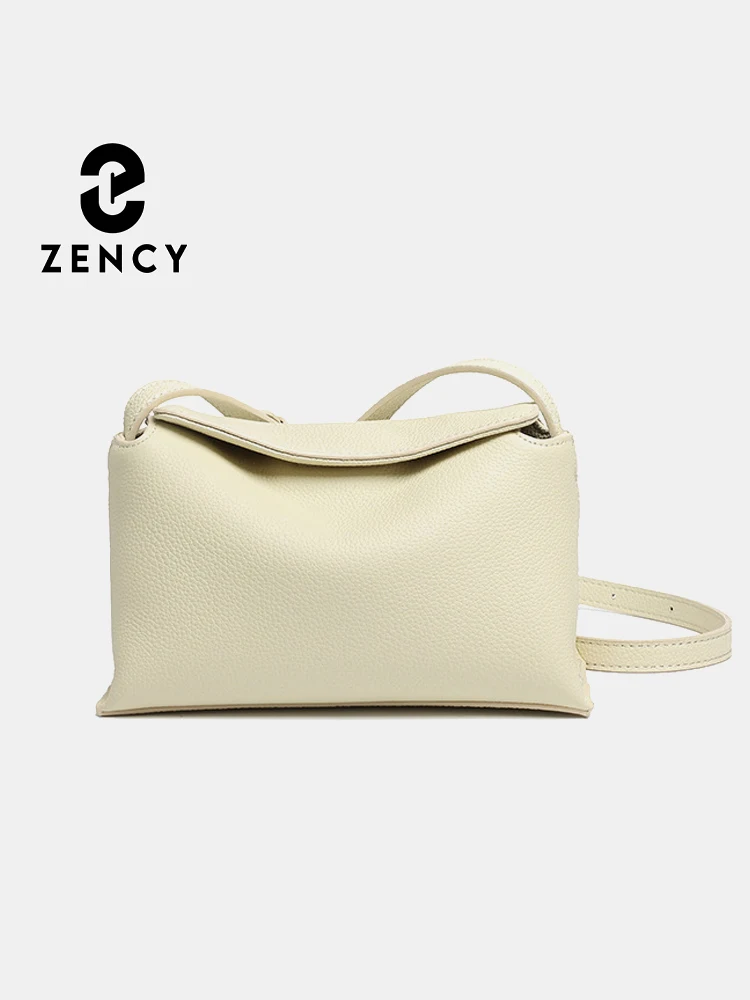 

Zency Women's Crossbody Bag 100% Natural Leather Simple Shoulder Handbag Purse for Phone Summer Bag