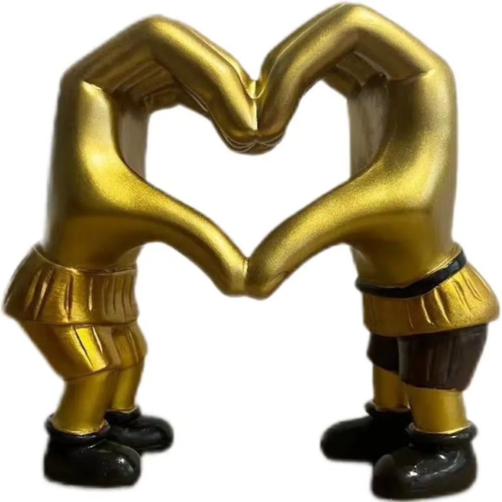 

Декорации ко Дню святого Валентина в форме сердца: романтические фигурки двух рук, украшение ко Дню святого Валентина, гуманоидные фигурки в коротких юбках