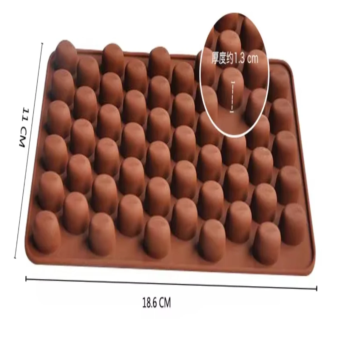 Baking Pastry Tools Silicone 55 Cavity Mini Coffee Beans Chocolate Sugarcraft Candy Mold Mould Fondant Cake Decorating