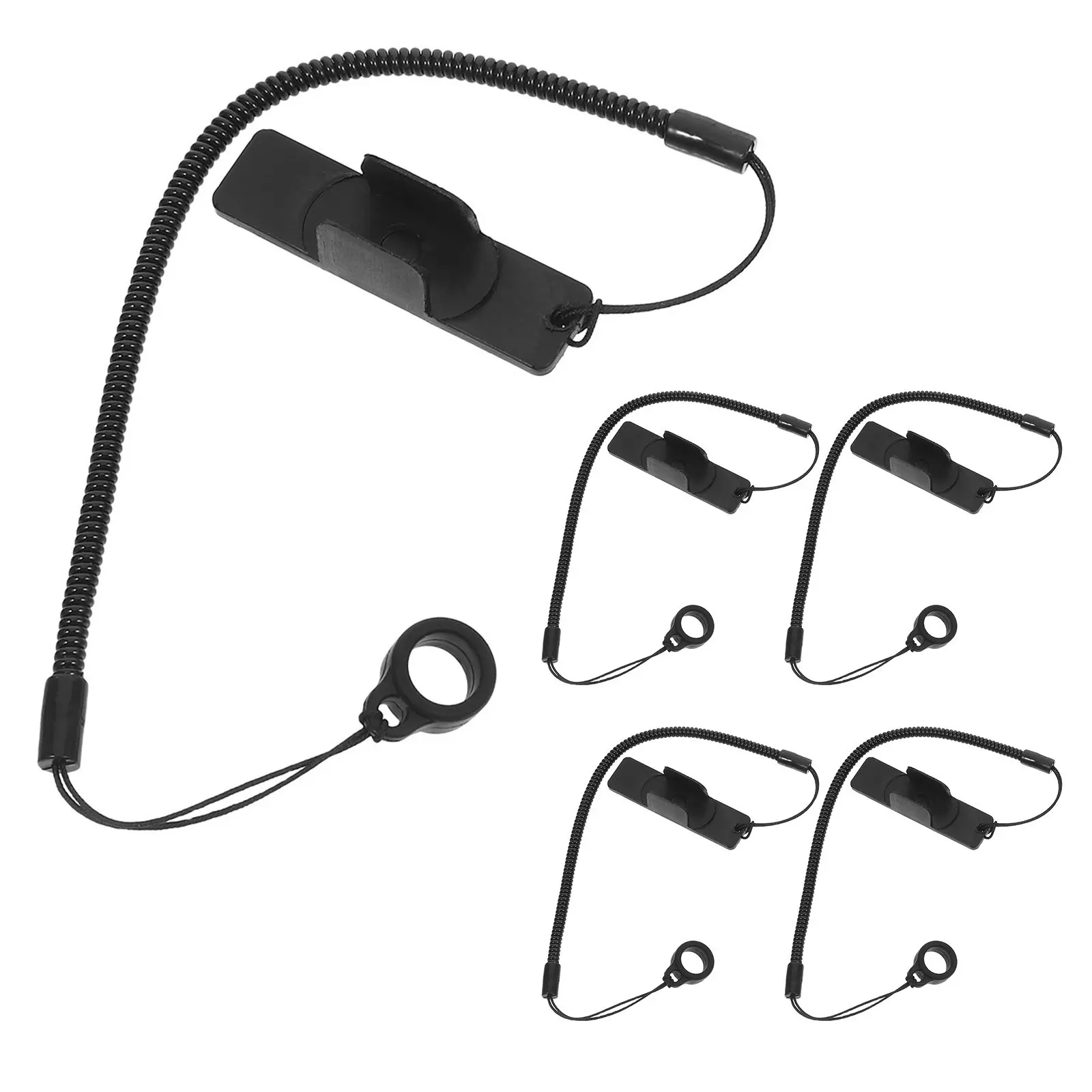 

5Pcs Stylus Holder for Tablet with Retractable Spring Coil Strap Secure Drawing Pen Tether Lanyard for Office School Meeting Use