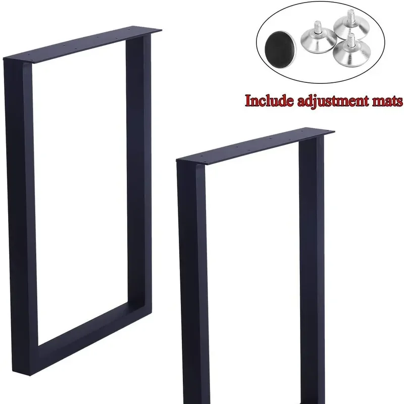 Jiumeng Simple Metal Table Legs Wrought Iron Desk Bracket Furniture Leg Hardware Support for DIY Desk Table Foot Stand