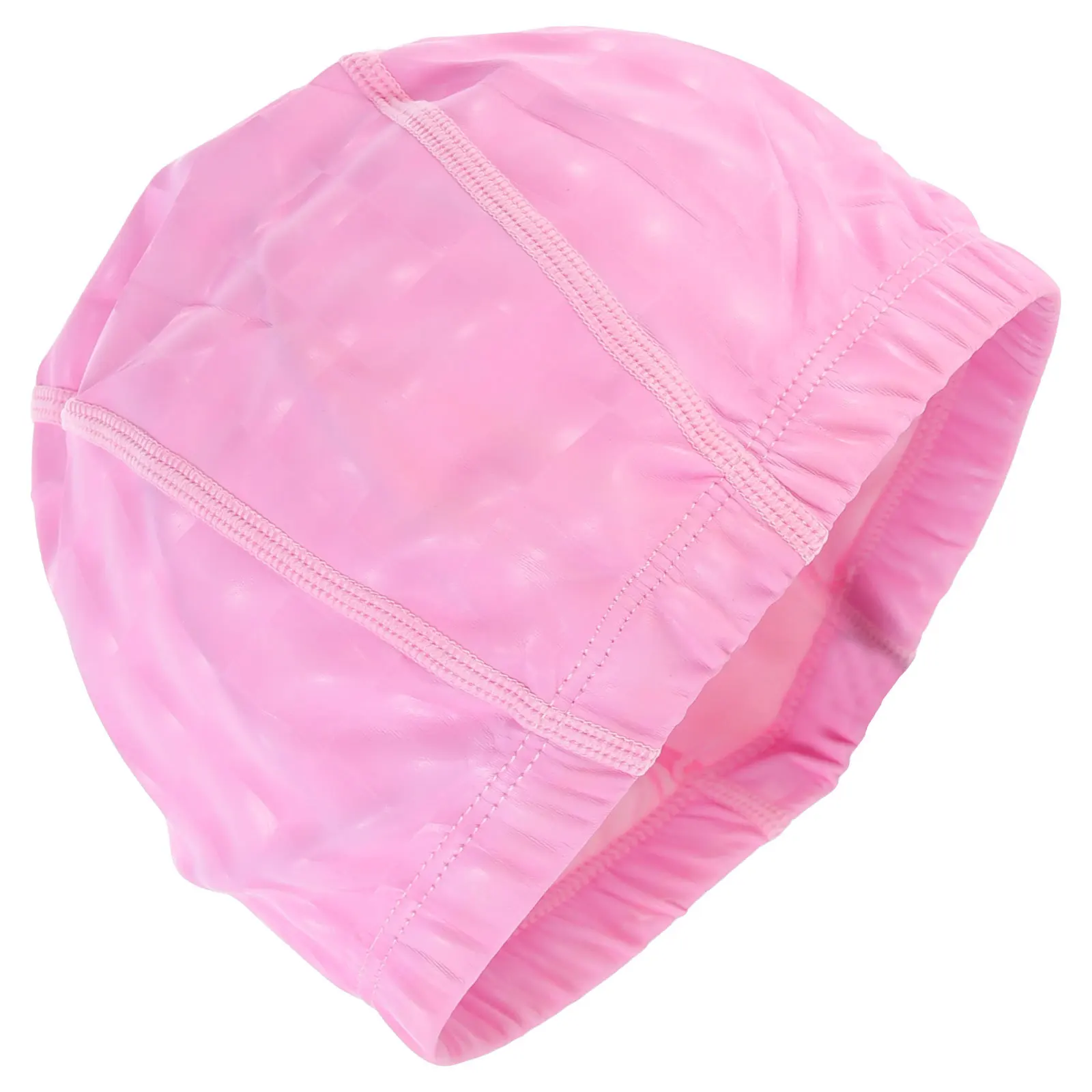 

Swimming Caps for Adults Waterproof PU Swim Hat Stretchable Design for Ponytail Braid Hair Protection Outdoor Indoor Use