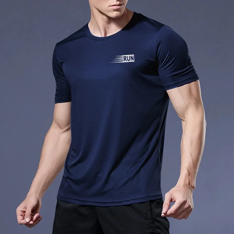 T-shirt sportiva a compressione ad asciugatura rapida per uomo, camicie da corsa, maglia da calcio, abbigliamento sportivo, magliette da Jogging,