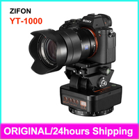 ZIFON YT-1000 Auto Motorized Rotating Panoramic Head Remote Control Pan Tilt Video Tripod Head Stabilizer for Camera Studio