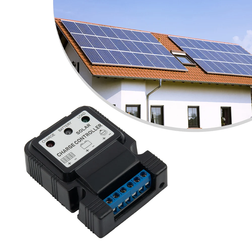 1pc 10A Solar Charge Controller 6V/12V Auto Identification PV System Power Generation Three Working Modes