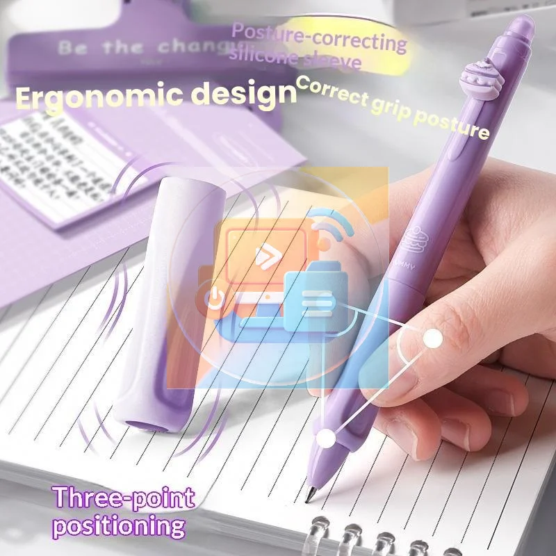 Retractable Eraser Pen Click - 4/6Pcs Erasable Gel Pen Set, 0.5mm