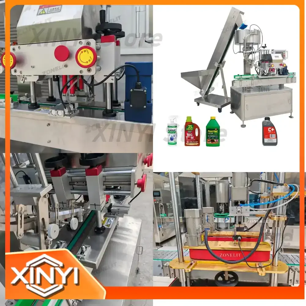 Automatic PET Bottle Spray Bottle Top Cap Flip Screw Capping Machine for Bottles