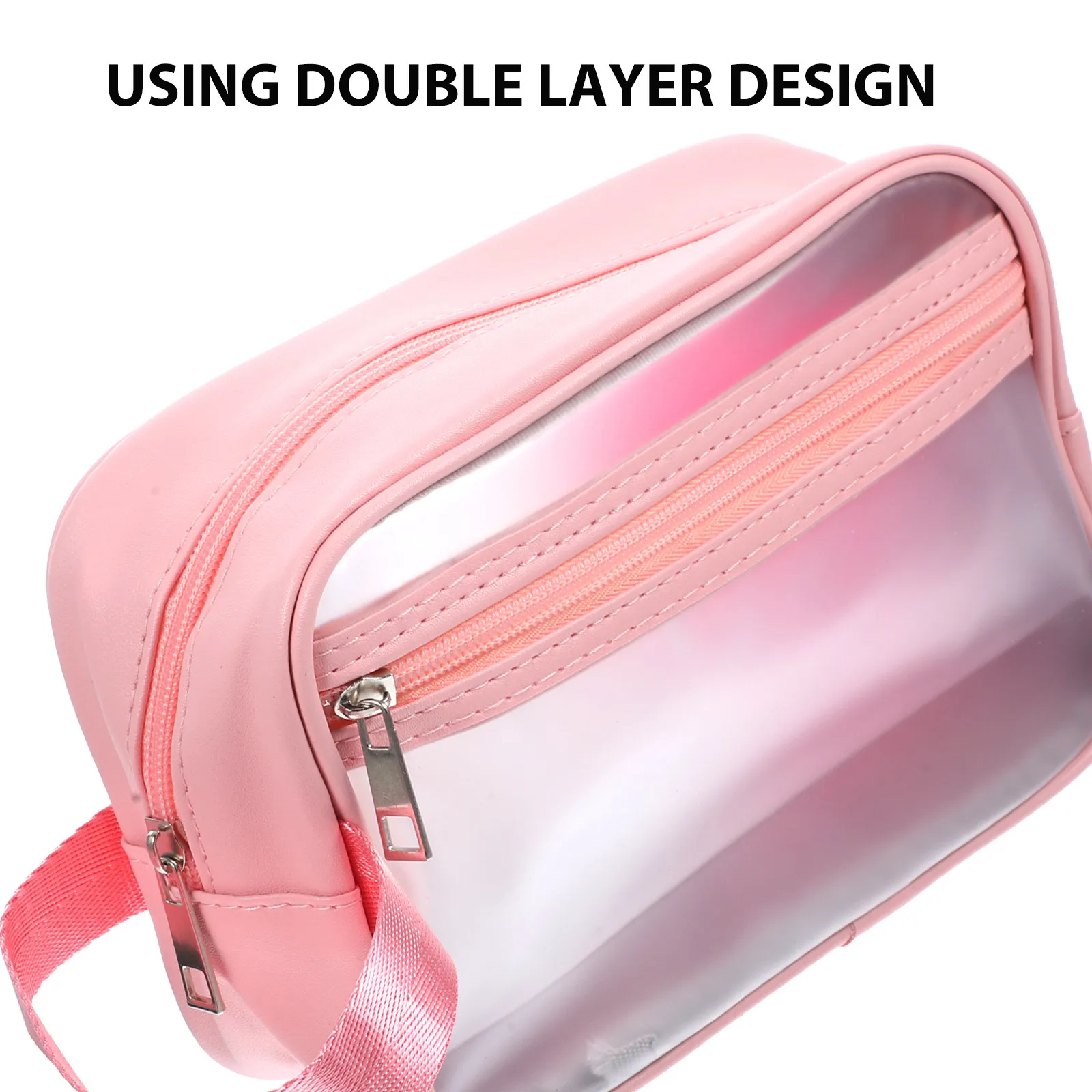 Waterproof Travel Toiletry Bag Dry Wet Separation Makeup Organizer Storage Pouch Portable Zipper Closure for Women