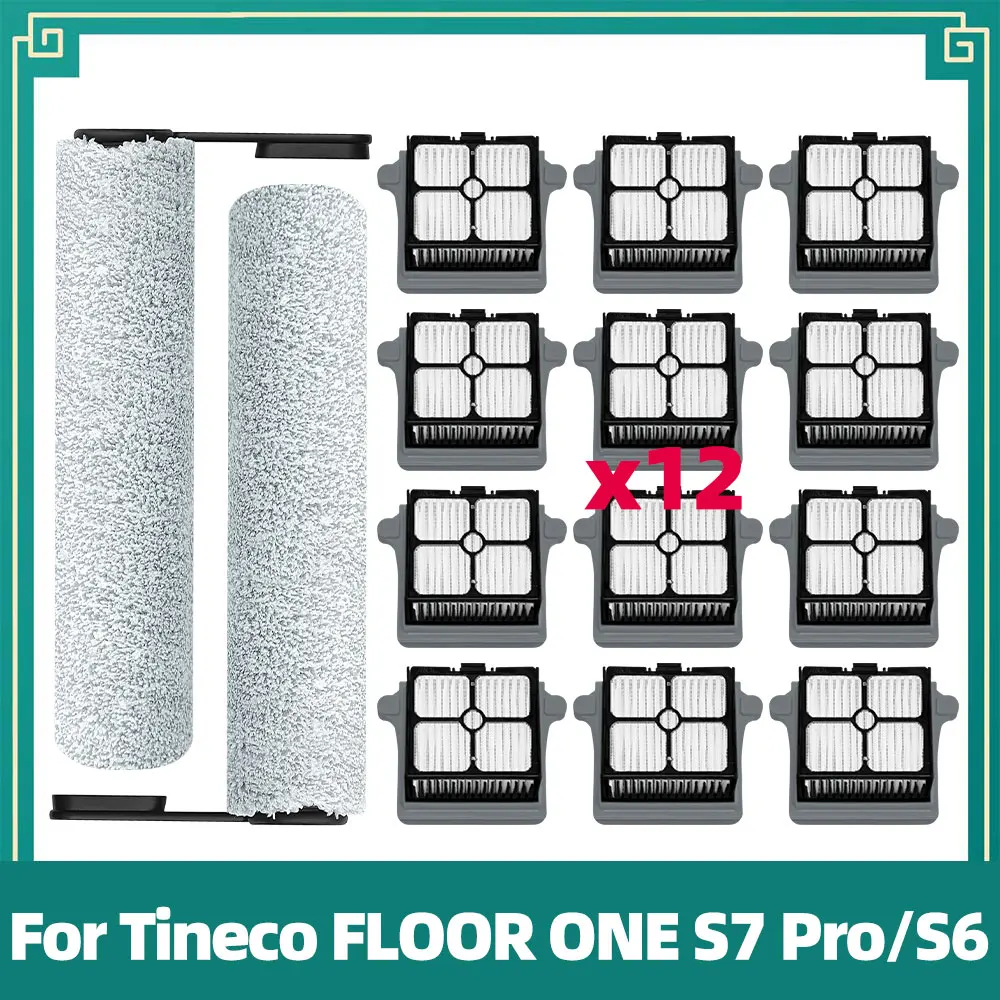 Kits de remplacement pour nettoyeur sec et humide Tineco Floor One S7 Pro / Floor One S6, brosse à rouleau, filtre, accessoires, pièces