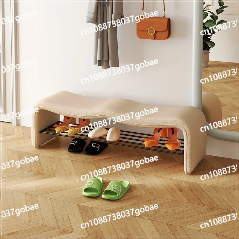

Shoe changing stool Home door Shoe designer Cloakroom Sofa stool Against the wall Long strip Bedside stool