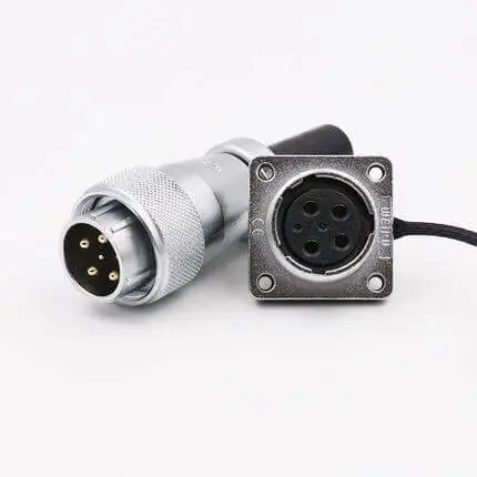  WS20 6pin Aviation Plug Connector φ20mm Panel Cut Power Cable Connector Panel Mount