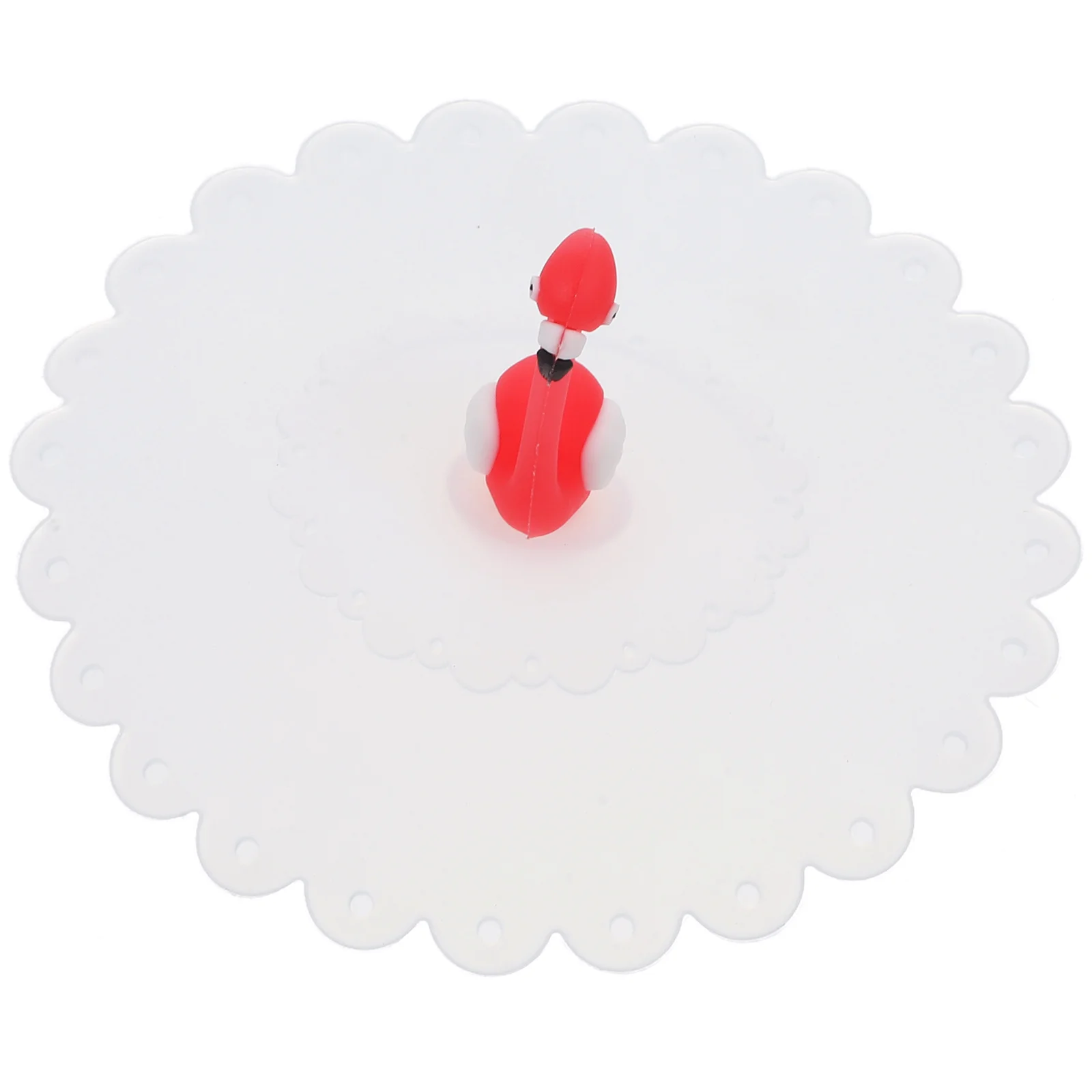 

11Cm Transparent Silicone Flamingo Cup Lid Drink Mug Cover Airtight Leak-Proof Reusable Dustproof For Tea Coffee Warmth
