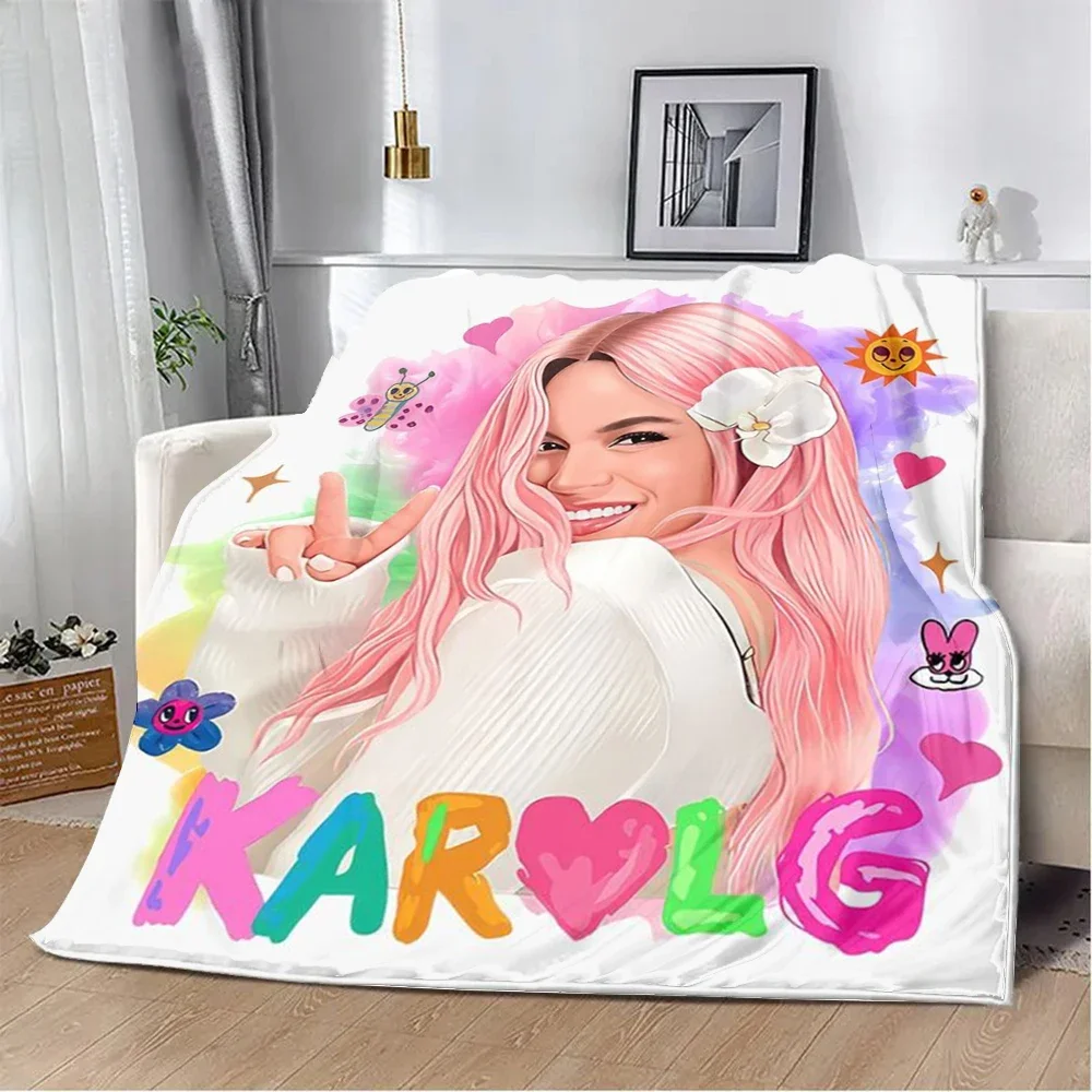 Karol G Manana Sera Bonito Printed Blanket Picnic Blankets Warm Blanket Soft and Comfortable Blanket Home Travel Birthday Gift