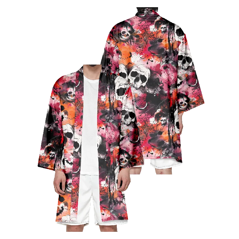 

Мужское японское длинное кимоно на Хэллоуин, женский костюм самурая, кардиган, традиционное платье, рубашка-кимоно, модная юката, внешний чехол