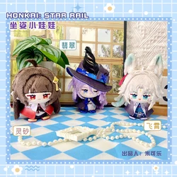 Honkai: Star Rail Cosplay jiaoqiu Lingsha Feixiao Jade Soft Adorable 12cm Backpack Pendant Plush Keychain Gift