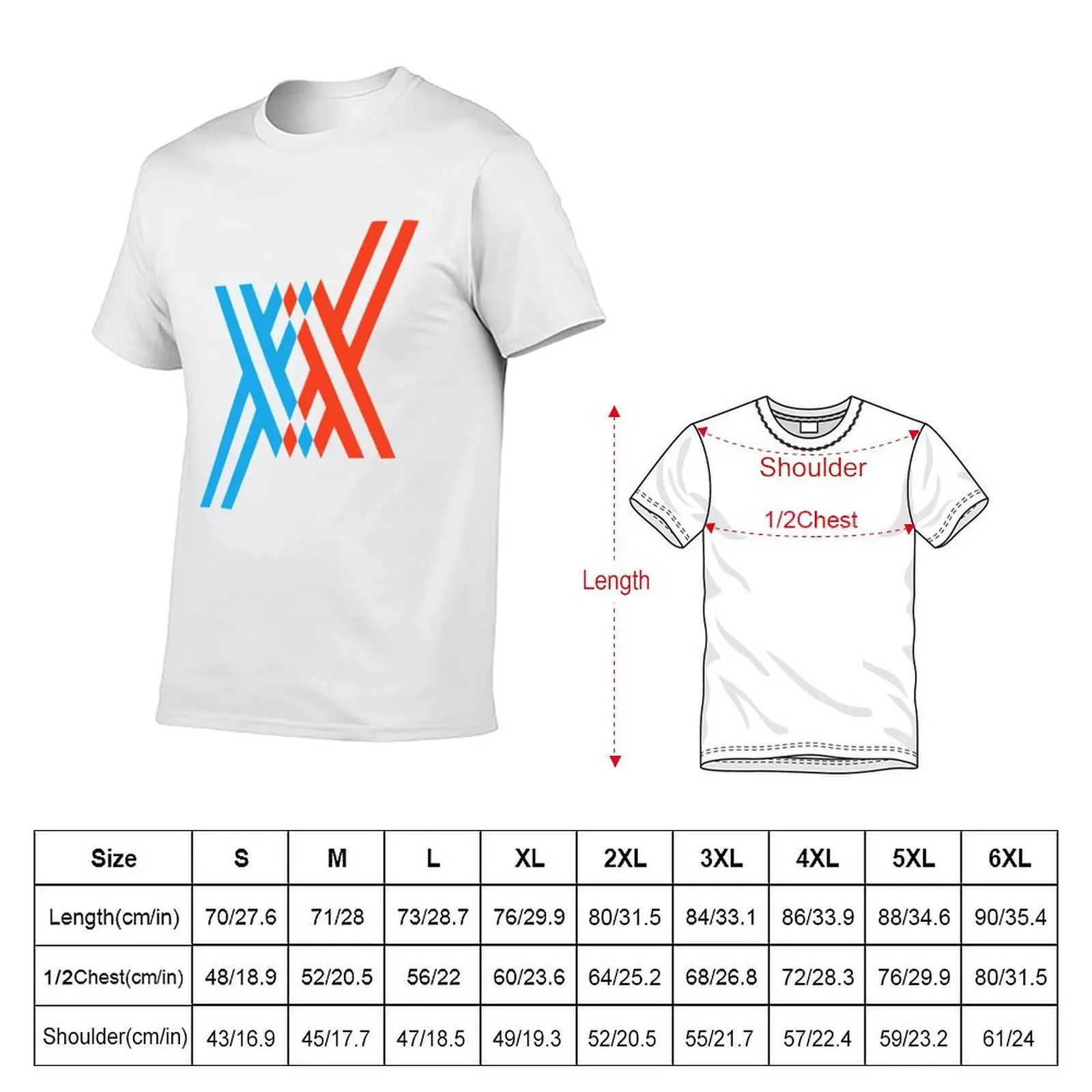Franxx Vector T-Shirt quick-drying clothes plain white t shirts men