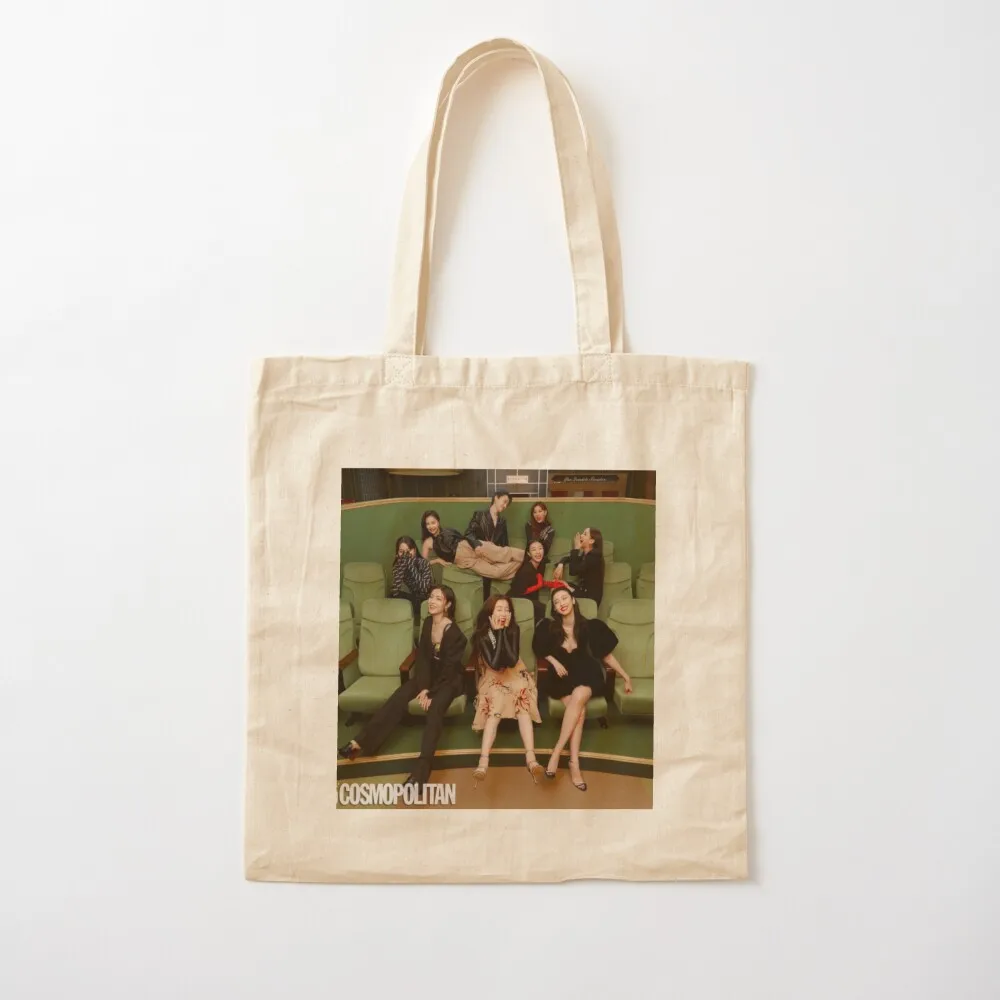 

Youth With You x Cosmopolitan Tote Bag Women's shopper shopping bags foldable bag luxury women Canvas Tote Bag