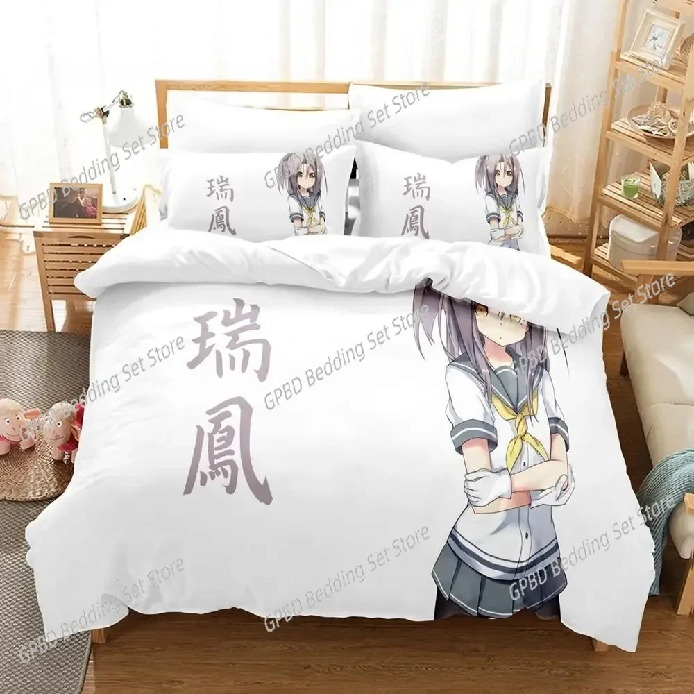 Zuihou (Kancolle) Bedding Set Single Twin Full Queen King Size Bed Set Aldult Kid Bedroom Duvet cover Sets Print bed sheet set