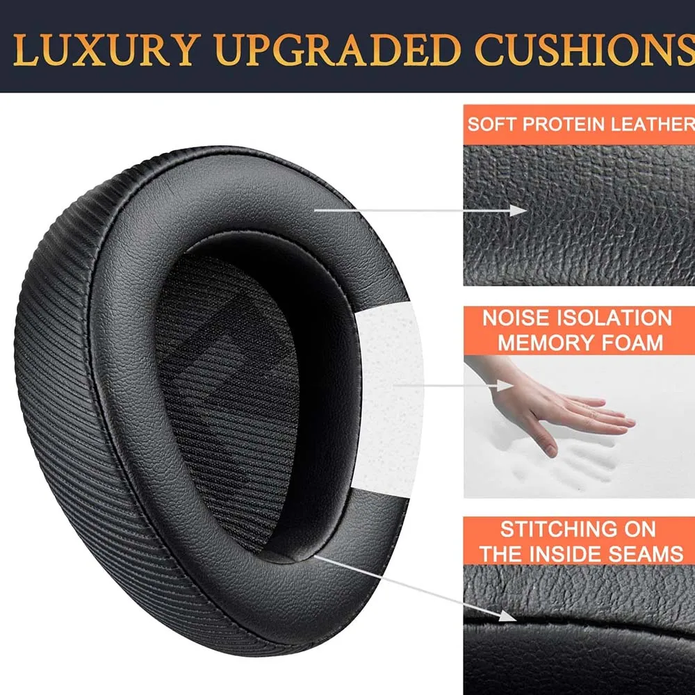 Earphone Pads for ASUS ROG Delta II Replacement Earpads Earmuffs Cloth Memory Covers Sponge Protein