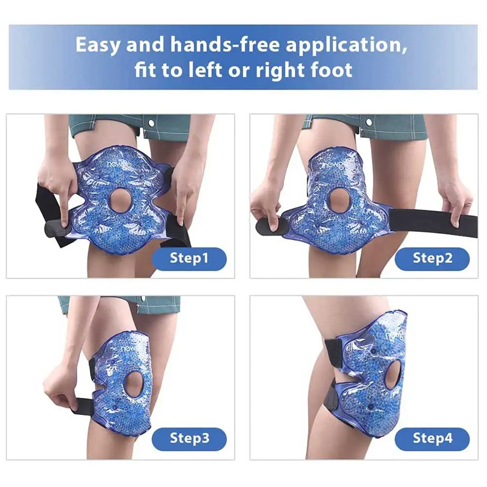 Reusable Knee Pads Medical Gel Ice Pack For Sports Injuries Hot Cold Compress Therapy Wrap After Knee Surgery Pain Relief