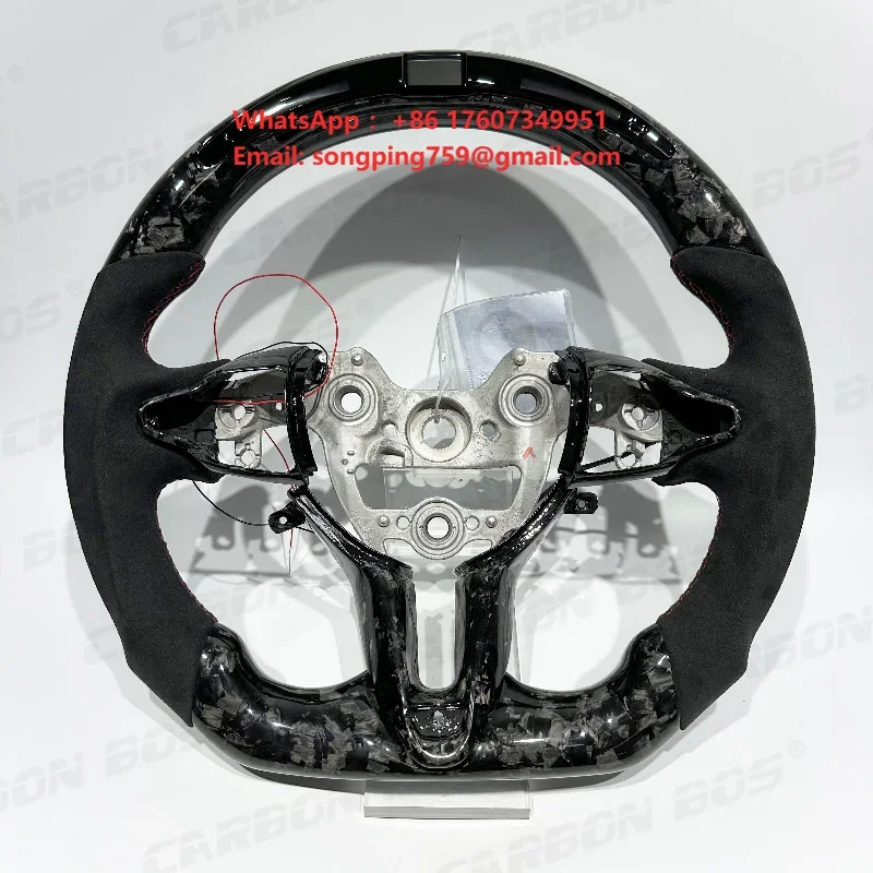 Factory Wholesale Custom LED Forged Steering Wheel for Hyundai I30n Elantra N Genesis Sonata Car Steering Wheel