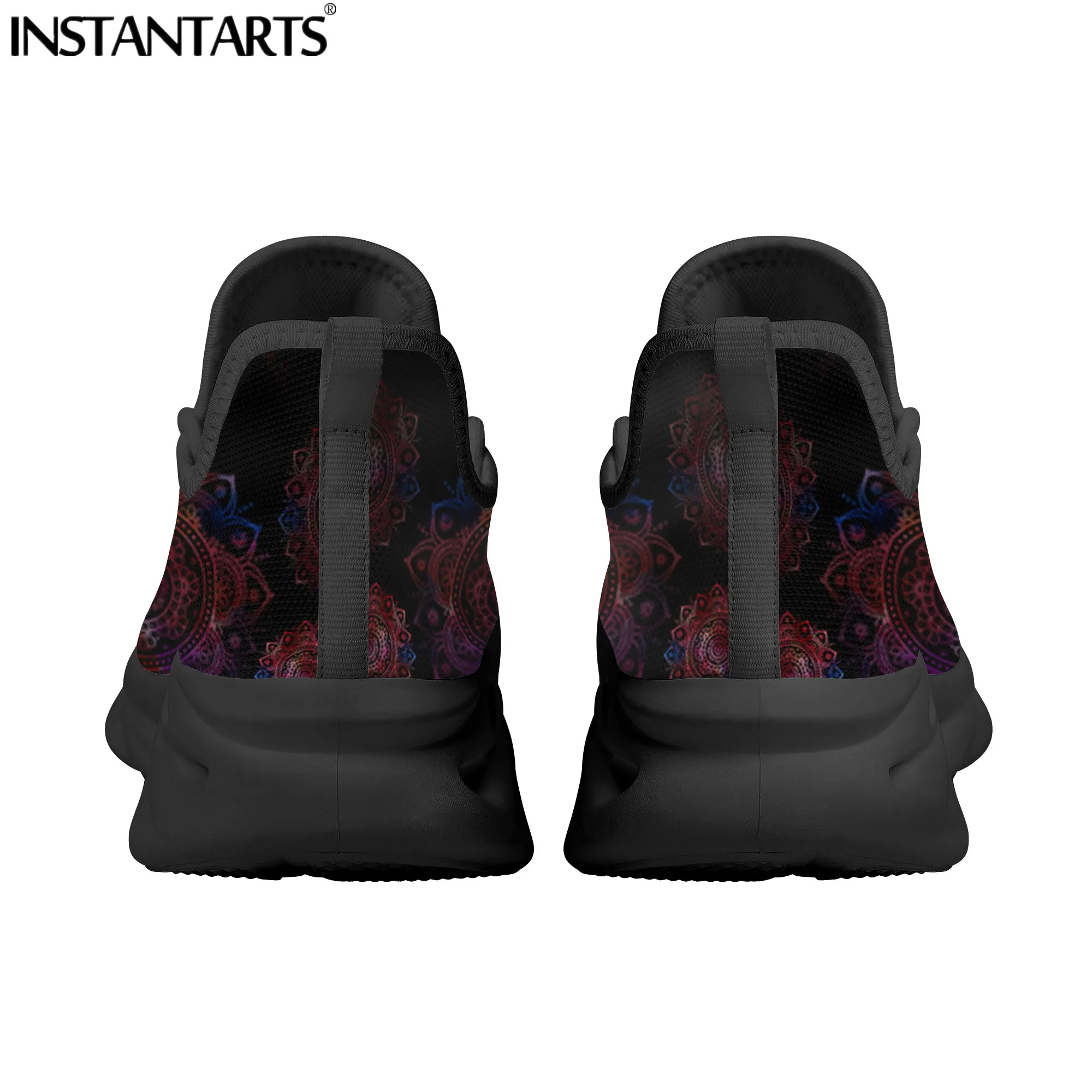 INSTANTARTS Mandala Nursing Shoes for Women Spring Autumn Ladies Chunky Sneakers EMT Paramedic Large Size Platform Sports Shoes