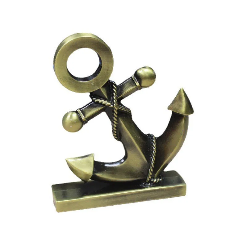 

Ship's Anchor Model Creative Office Desktop Ornaments Metal Crafts Travel Souvenirs Figurines Home Decoration Festive Gift