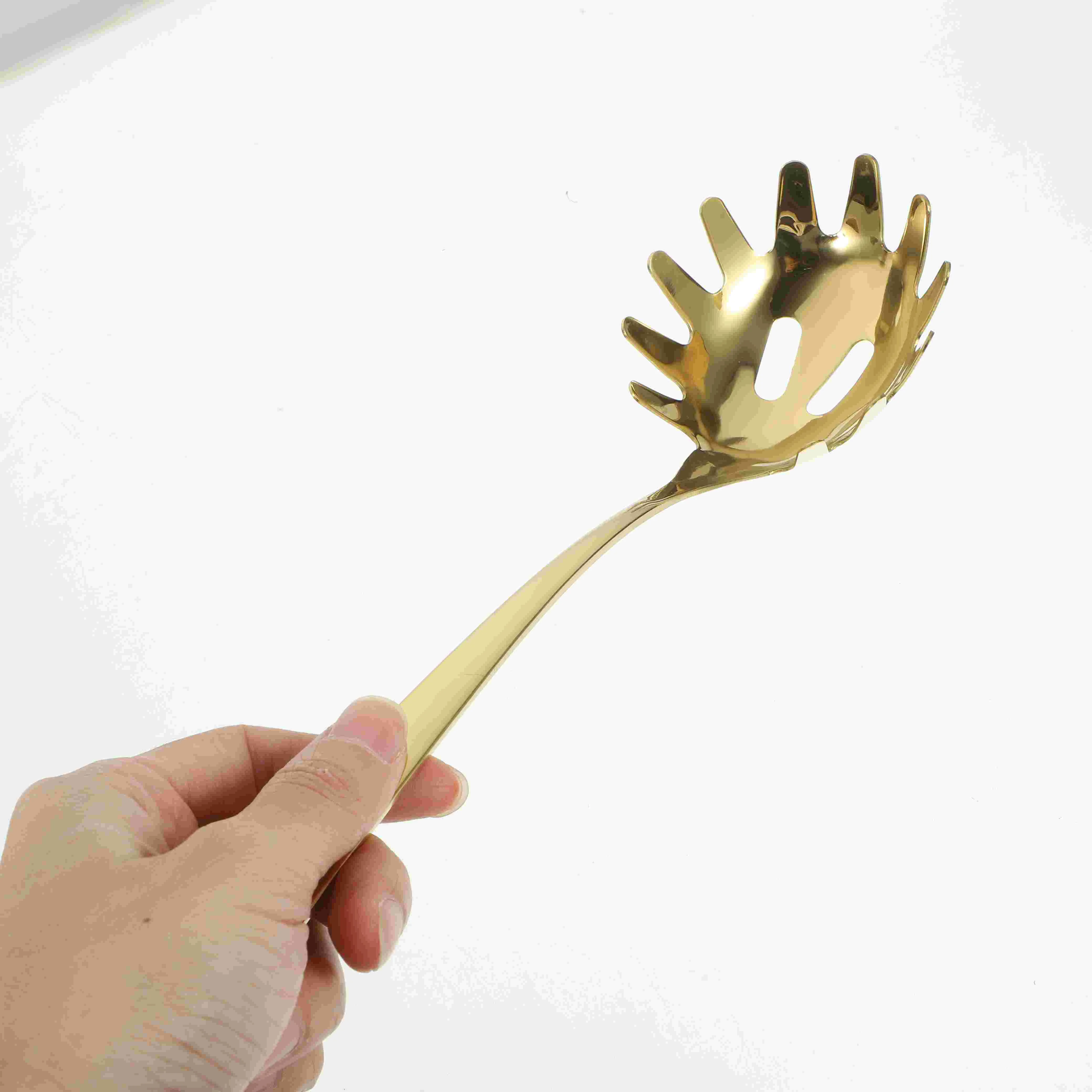 Pink Shell Saucepan Cookware Pasta Spaghetti Spoon Server Kitchen Strainer Tongs Slotted Colander Wooden