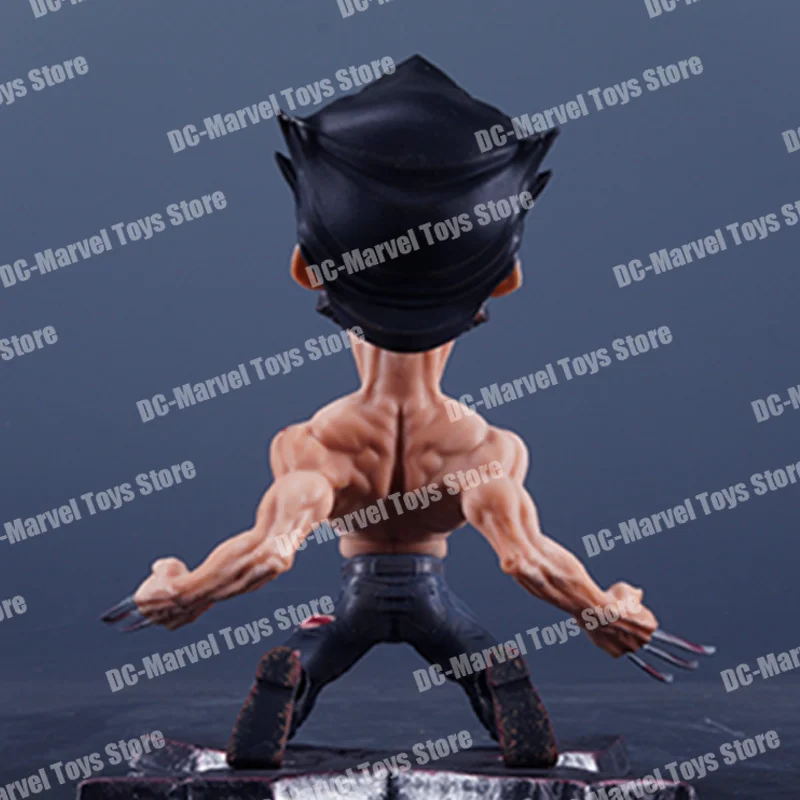 En Stock, figuras de acción de Anime de Wolverine Wolf x-men, versión Q, adorno de escritorio móvil, modelo, estatua, muñeca, juguetes de regalo