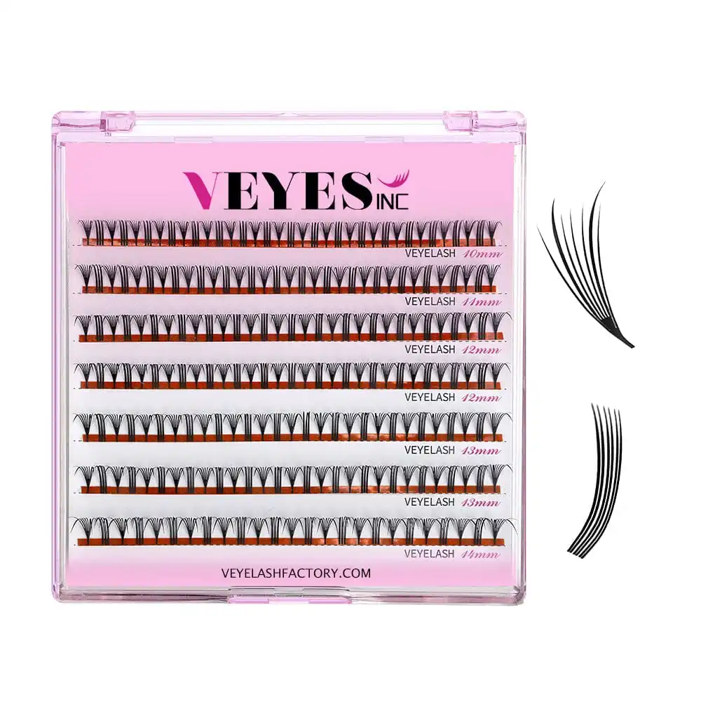 VEYES INC Airlift Premade Spike Fans Eyelash Extensions Veyelash 0.04mm Thickness Laser Cutting Ultra-lightweight Stem strong