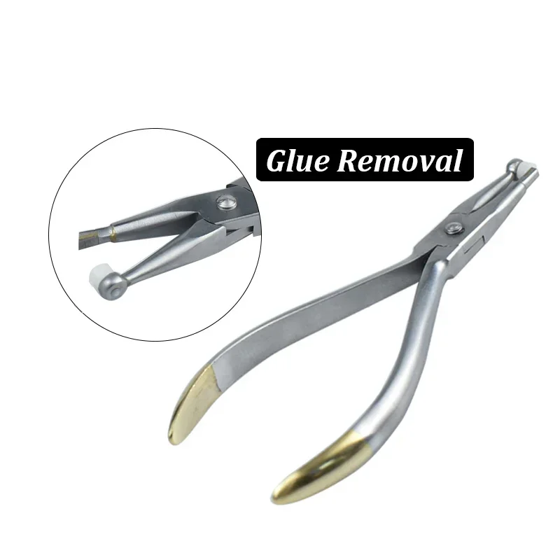 Orthodontic Bracket Removal Pliers Stainless Steel Dental Adhesive Removing Forceps for Bond Cleanup After Braces