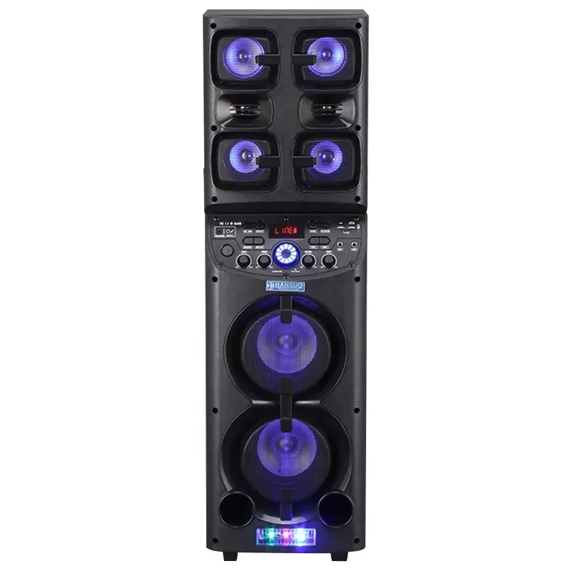 TD0655 bosinas amplificada sound equipment/amplifiers big speakers outdoor dj party karaoke speakers with 2 wireless microphone